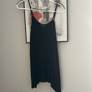 Size medium flowy black dress.